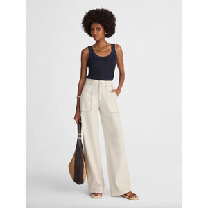 Madewell Superwide Leg Utility Jeans Vintage Canvas Rigid High Rise US 25 NWT